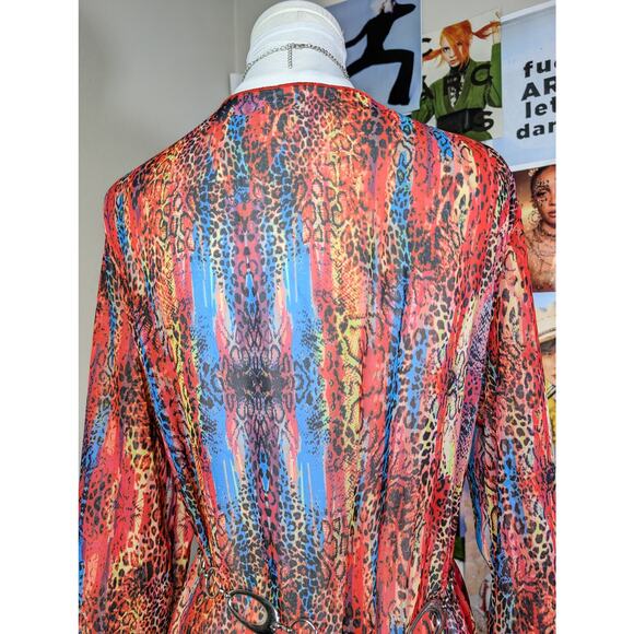 Leopard Colorful Long Duster - Picture 5 of 5